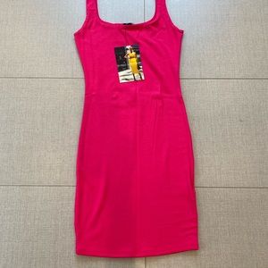 Hot pink tight dress